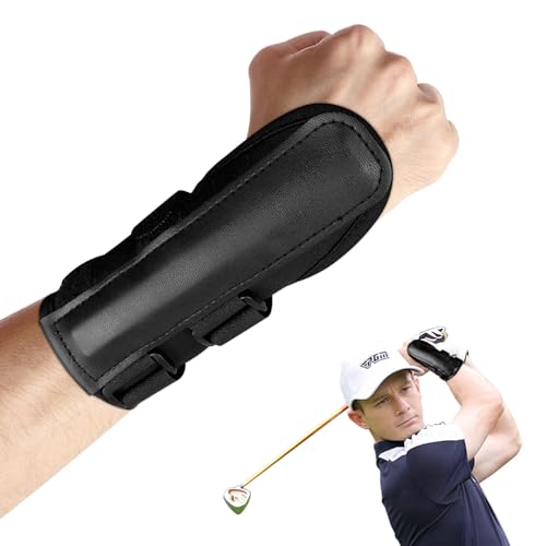 Golf Wrist Brace with Metal Splints Breathable Support Swing Training Aid for Posture Correction & Arthritis Pain Relief Comfortable Golf Wrist Stabilizer for Beginners & Senior Golfers