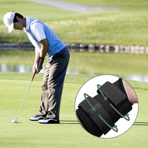 Golf Wrist Brace with Metal Splints Breathable Support Swing Training Aid for Posture Correction & Arthritis Pain Relief Comfortable Golf Wrist Stabilizer for Beginners & Senior Golfers