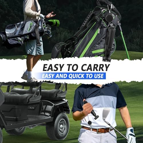 Golf Club Cleaner Brush, Golf Water Brush with Water Bottle and Retractable Clip Push Button for Easy Cleaning with Nylon Bristles Essentials Golf Accessories for Men and Women Golfer