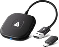 Android Auto Wireless Adapter UK, Convert Factory Wired to Wireless Android Auto, Plug and Play, Android Auto Adapter Compatible with Android 11+ & Cars with Wired Android Auto-Grayish black