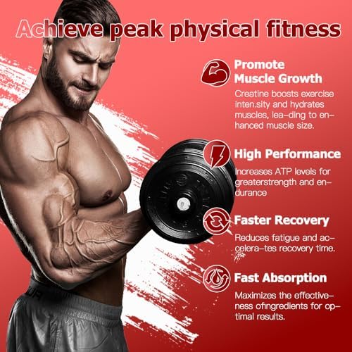 Creatine Monohydrate 5000mg Gummies - Sugar Free Muscle Support Supplement with Electrolytes & Vitamin D3 | Strawberry Flavour Chewable Creatine for Athletes & Fitness