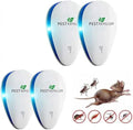 Ultrasonic Pest Repeller 4 PackMouse & Insect Repellent for Rats, Mosquitoes, Cockroaches, Moths & Ants