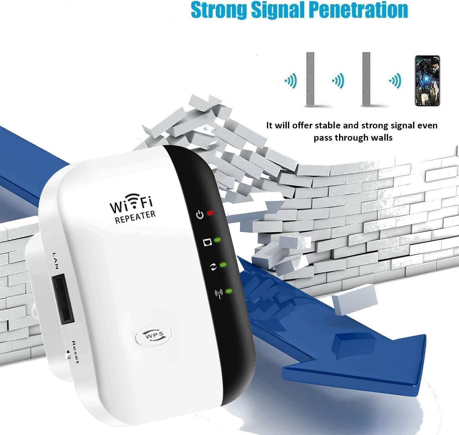2026 Newest WiFi Extender, WiFi Booster, WiFi Repeater, Covers Up to 3000 Sq.ft and 45 Devices, Internet Booster - with Ethernet Port, Quick Setup, Home...